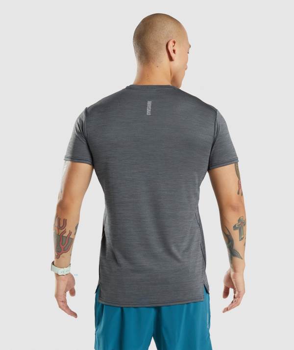 Panske Tricka Gymshark Speed Čierne Siva | IV5217694